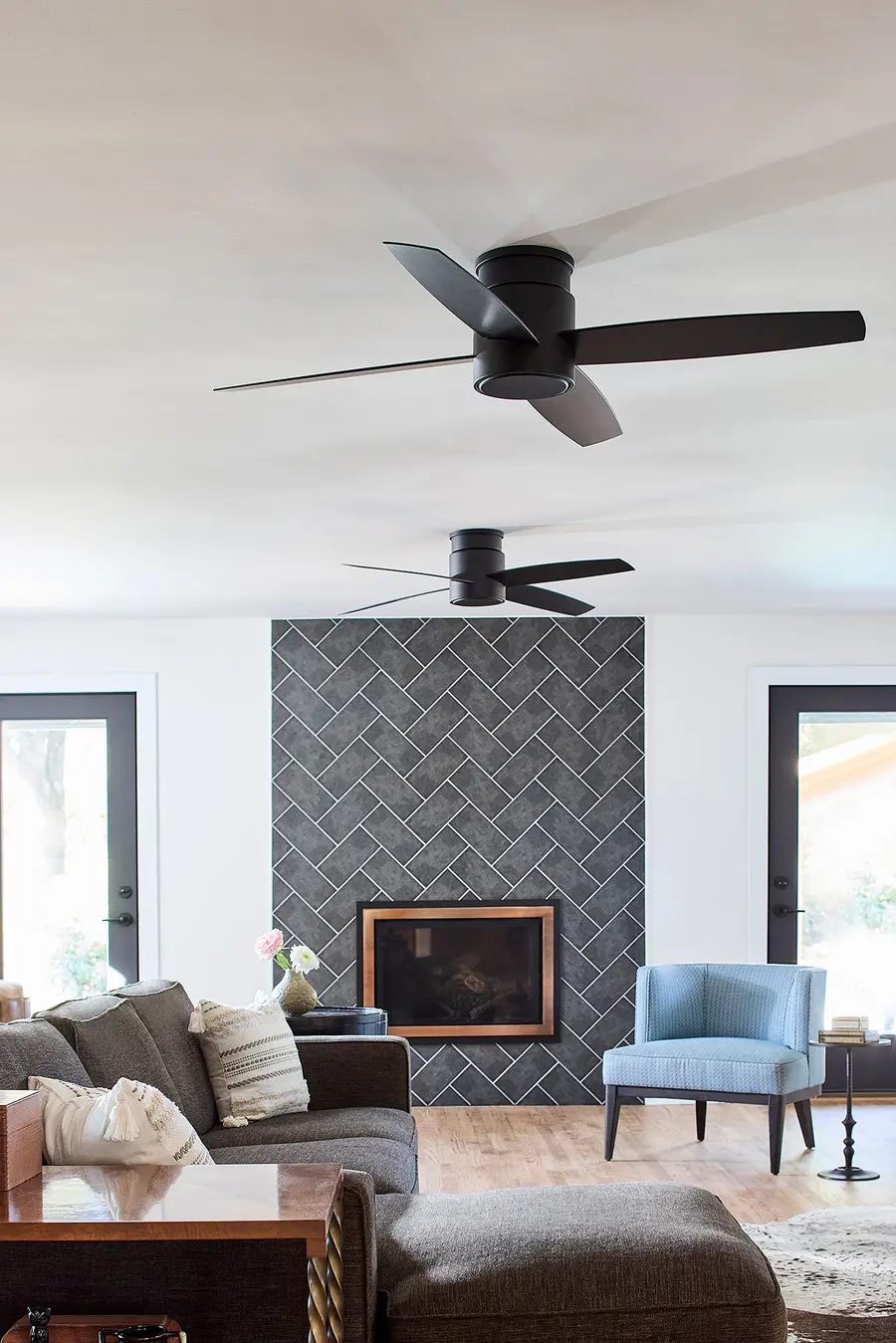 Oslo 52" Ceiling Fan in Black - Image 7