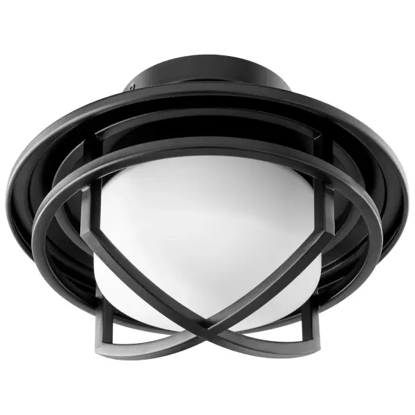 Collection: Fleet Finish: Black Glass: Satin Opal Width: 11.00" Height: 6.00" Weight: 7.00 lb Bulbs Included Number of Bulbs: 1 Maximum Wattage: 18.00 W Bulb Type: Array Bulb Base: Array Light Source: LED Light Output: 556.00 lm Color Temperature: 3000 K CRI: 90 Voltage: 120.00 V Material: Steel, Glass, Copper Country of Origin: China Safety Listing: UL, ETL Safety Rating: Damp LED Manufacturer Warranty: 1 year from date of purchase