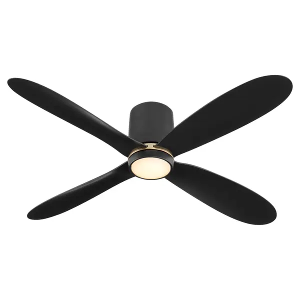 Myriad 56" Hugger Ceiling Fan in Black - Image 3