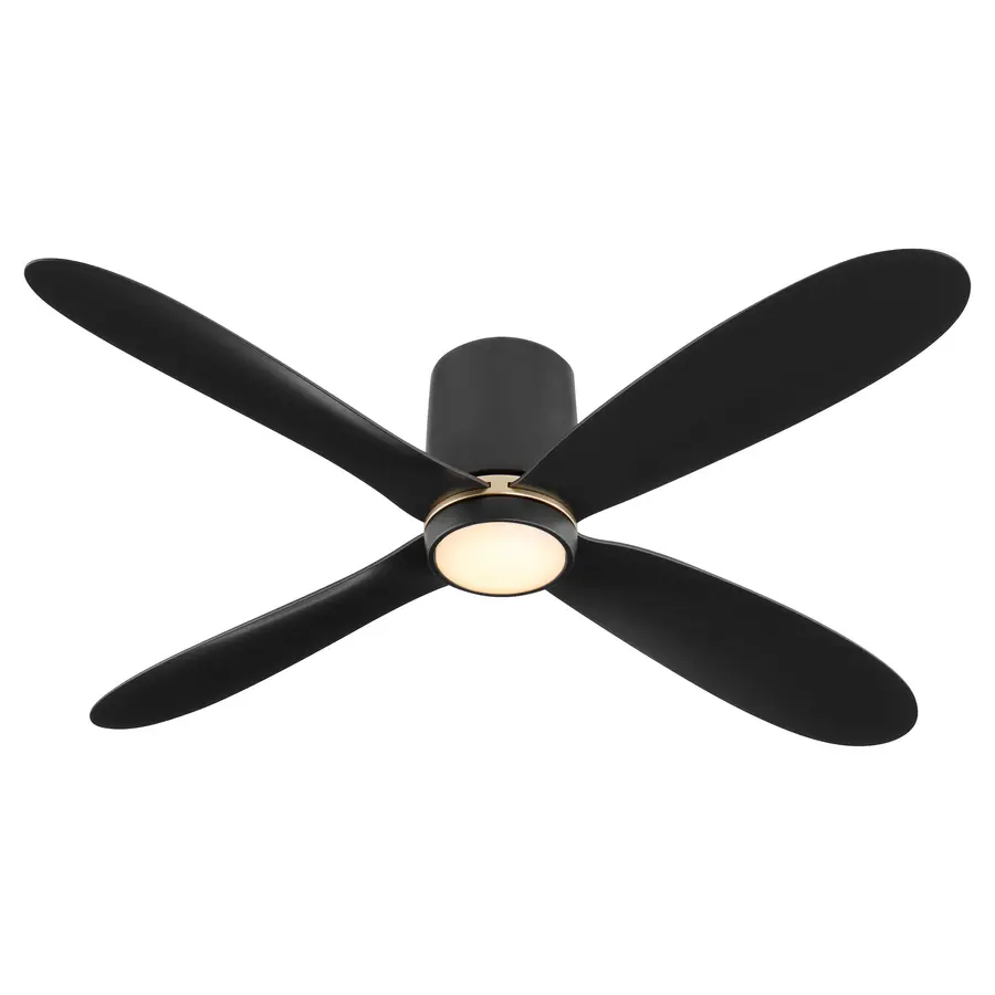 Myriad 56" Hugger Ceiling Fan in Black - Image 3