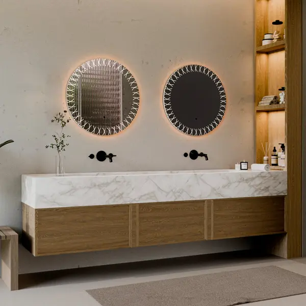 XO LED Lighted Mirror - 36" Square - Image 5