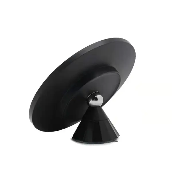 The Solo LED Mirror combines elegant Italian design with smart functionality. Features adjustable color temperature (3000K-6000K), wireless phone charging shelf, built-in defogger, and battery-powered portability with multiple mounting options. - alternate view