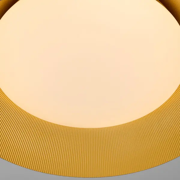 Lucci LED Flush Mount in Black with Industrial Brass - Image 4
