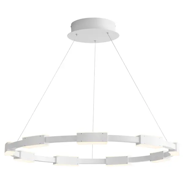 The Dieter LED Pendant delivers impressive 6240 lumens from integrated LEDs in a clean, minimalist white profile. At 32 inches wide, it's perfectly sized for kitchen islands and dining tables, offering energy-efficient illumination with excellent color rendering. - alternate view