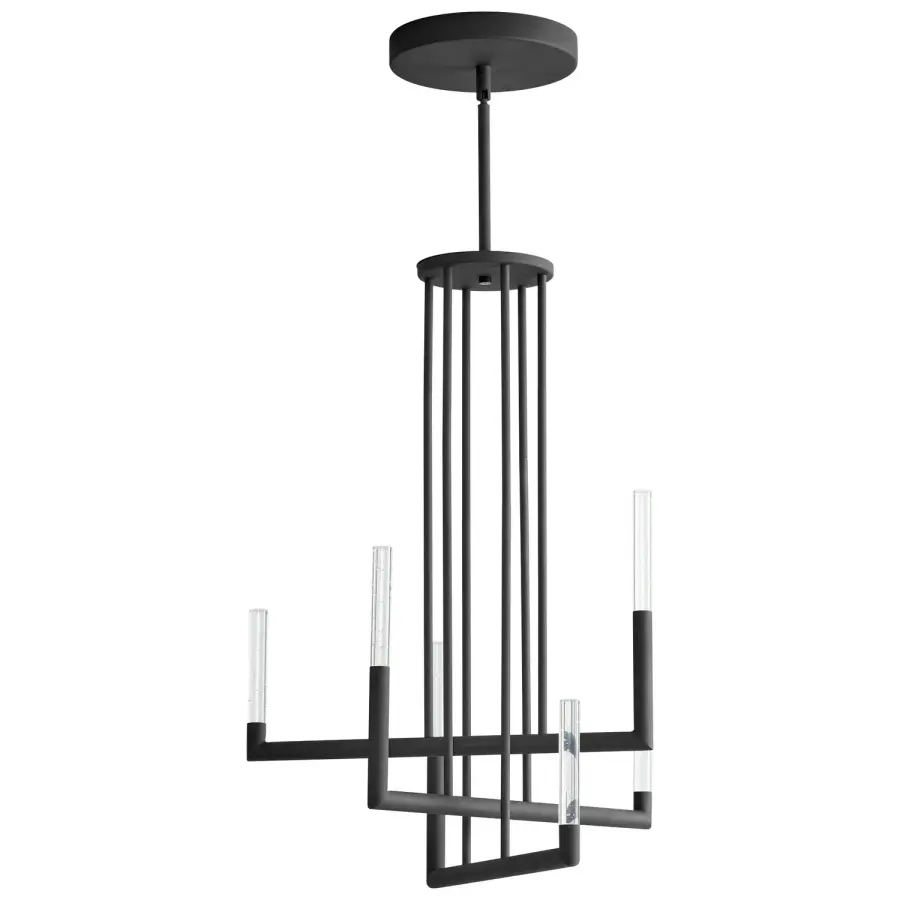 Lustre 6-Light LED Chandelier in Black - Image 1