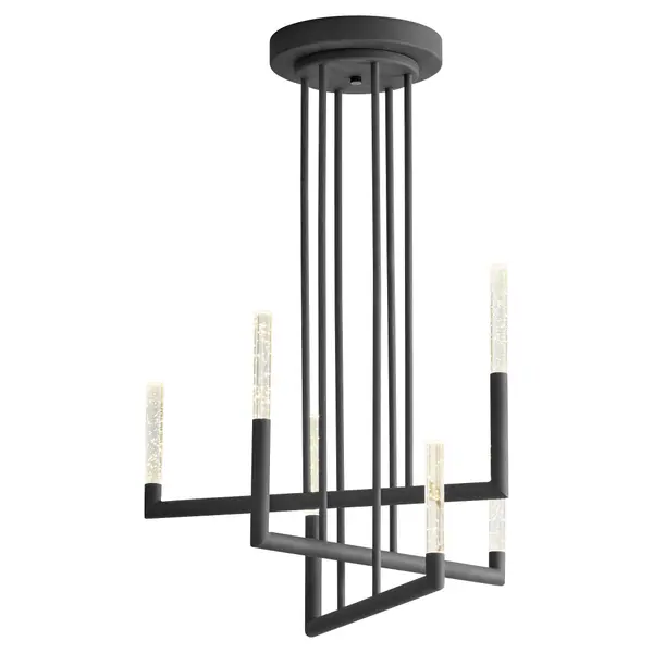 Lustre 6-Light LED Chandelier in Black - Image 3
