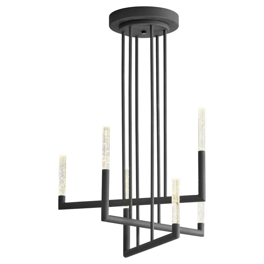 Lustre 6-Light LED Chandelier in Black - Image 3