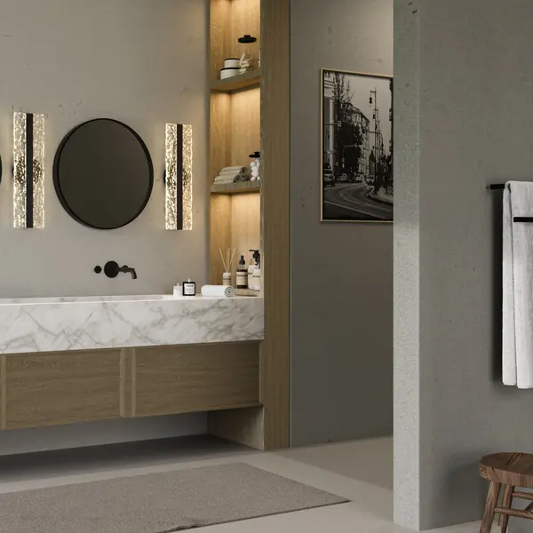 Landon LED Wall Sconce in Black - Image 7