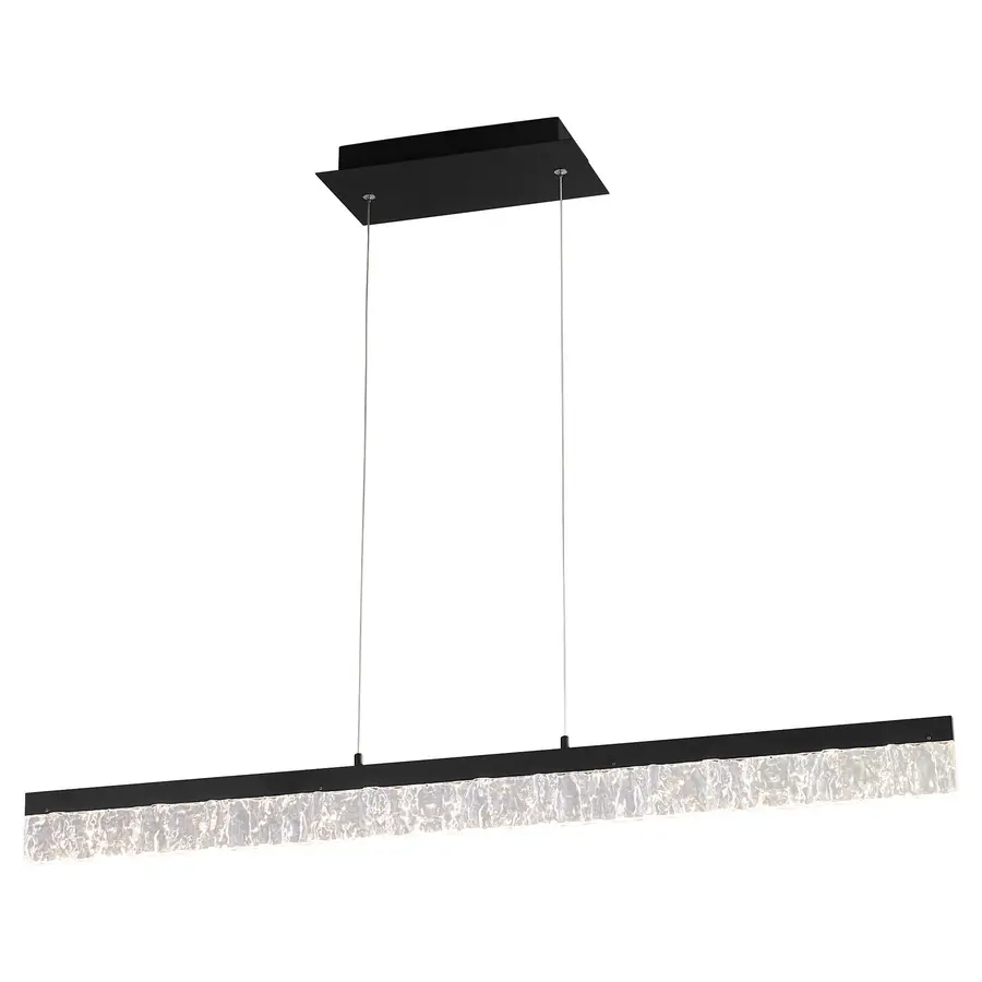 Landon LED Linear Pendant in Black - Image 2