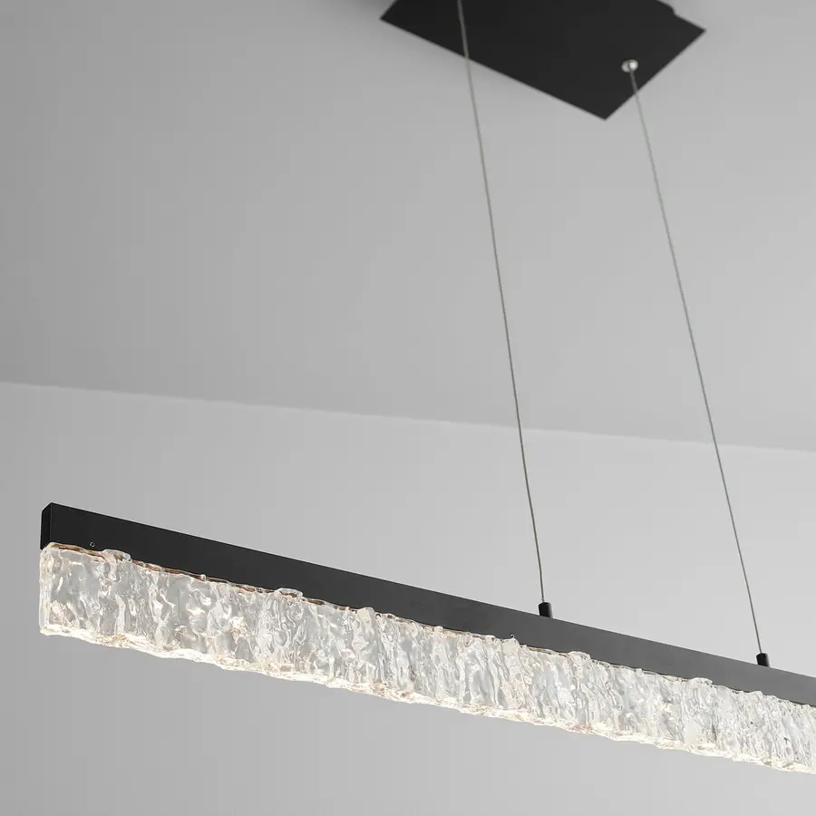 Landon LED Linear Pendant in Black - Image 4