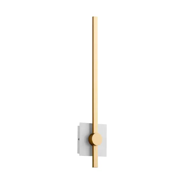 Collection: Zora Finish: White|Industrial Brass Glass: Matte White Width: 21.13" Height: 5.25" Weight: 3.10 lb Extension from Wall: 2.25" Bulbs Included Number of Bulbs: 1 Maximum Wattage: 12.50 W Bulb Type: LED Bulb Base: Array Light Source: LED Light Output: 1000.00 lm Color Temperature: 3000 K CRI: 90 Voltage: 120.00 V Material: Iron|Aluminum|Acrylic Country of Origin: China Safety Listing: UL, ETL Safety Rating: Damp LED Manufacturer Warranty: 1 purchase , 5 yrs LED eclictrical componets