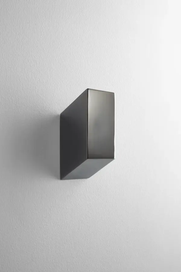 Collection: Uno Finish: Gunmetal Glass: Frosted Glass Width: 3.00" Height: 6.50" Weight: 3.20 lb Extension from Wall: 3.25" Number of Bulbs: 1 Maximum Wattage: 7.00 W Bulb Type: LED Bulb Base: GU10 Light Source: LED Voltage: 120.00 V Material: Steel Country of Origin: China Safety Listing: UL, ETL Safety Rating: Damp LED Manufacturer Warranty: 1 year from date of purchase