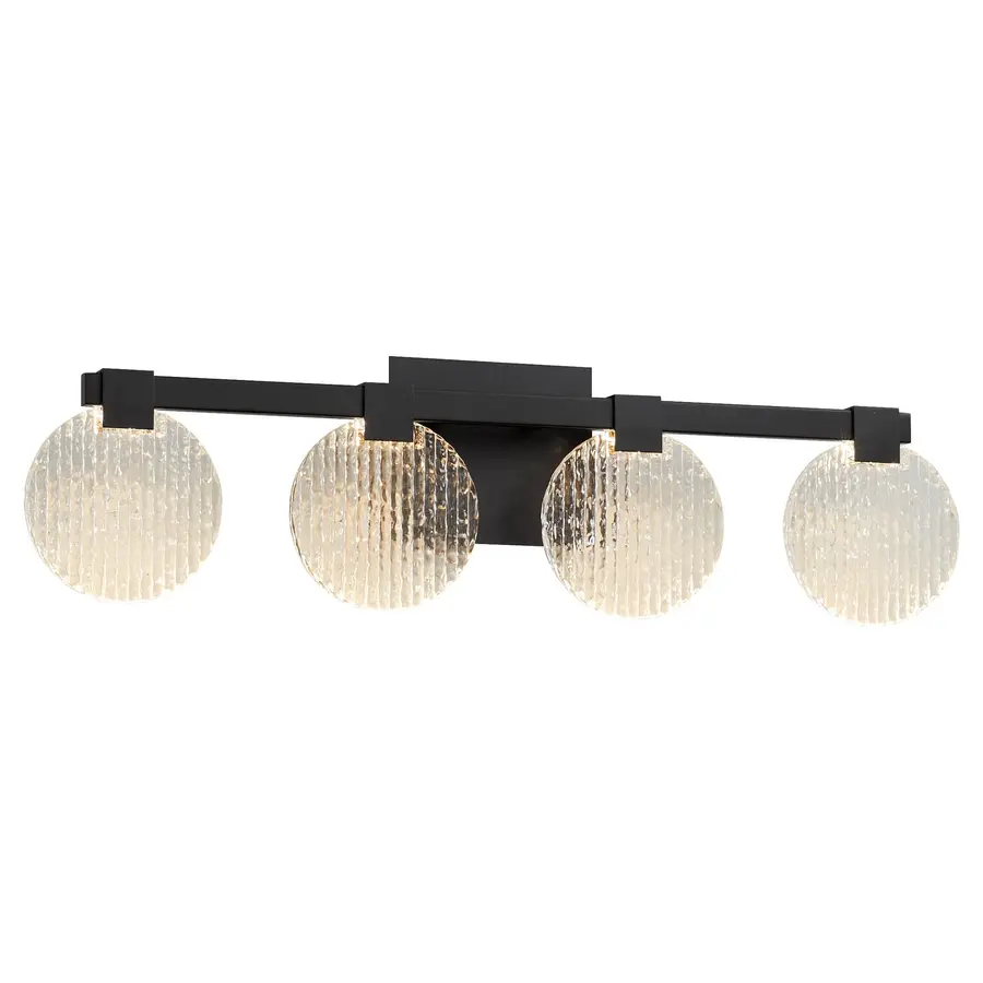 Axiom 4-Light LED Vanity in Black - Image 2