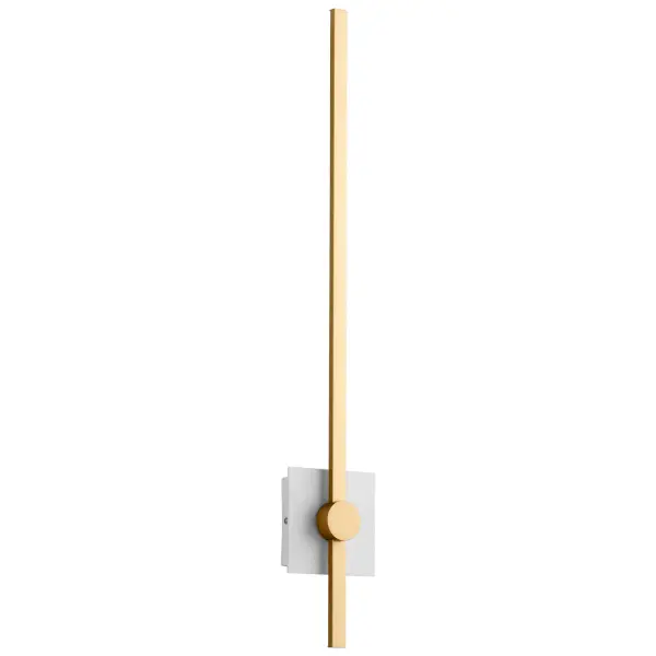 Collection: Zora Finish: White|Industrial Brass Glass: Industrial Brass Width: 32.00" Height: 5.25" Weight: 3.50 lb Extension from Wall: 2.25" Bulbs Included Number of Bulbs: 1 Maximum Wattage: 18.00 W Bulb Type: LED Bulb Base: Array Light Source: LED Light Output: 1440.00 lm Color Temperature: 3000 K CRI: 90 Voltage: 120.00 V Material: Iron|Aluminum|Acrylic Country of Origin: China Safety Listing: UL, ETL Safety Rating: Damp LED Manufacturer Warranty: 1 purchase , 5 yrs LED eclictrical componets