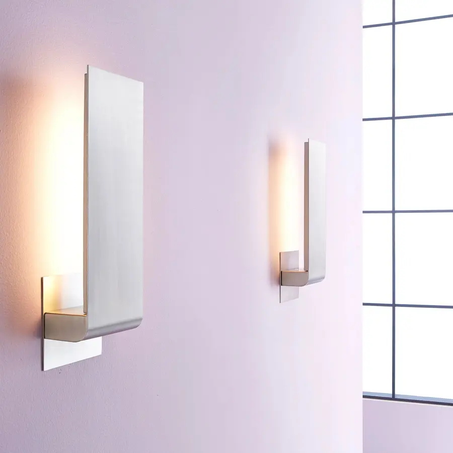 Halo LED Wall Sconce in Satin Nickel - Image 3