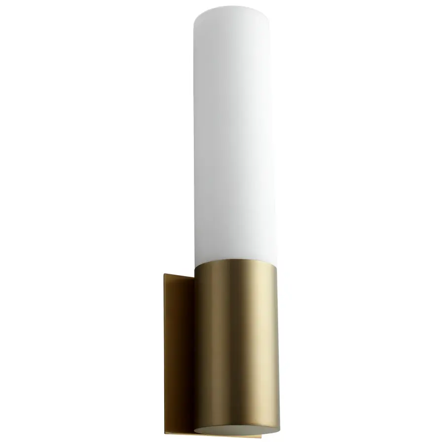 Magnum LED Wall Sconce in Aged Brass - Image 1