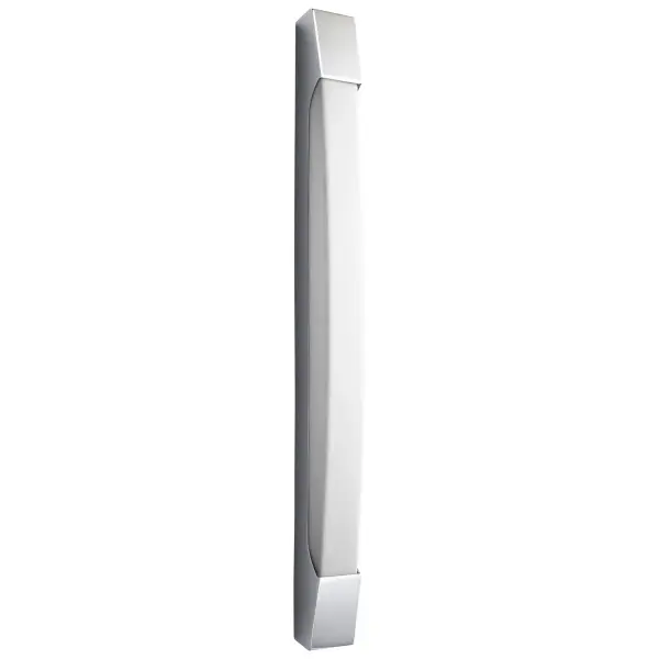 The Apollo LED Vanity delivers bright, even illumination across large bathroom mirrors with its integrated LED technology. The polished chrome finish and matte white acrylic diffuser create a clean, contemporary look that complements modern bath designs.
