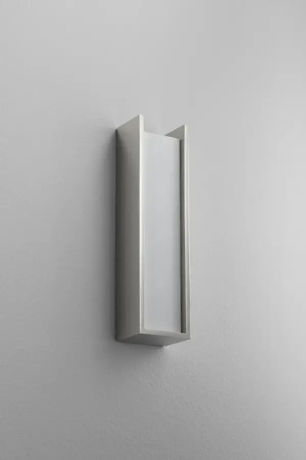 Collection: Kiko Finish: Polished Nickel Glass: Matte White Width: 3.25" Height: 12.00" Weight: 4.13 lb Extension from Wall: 2.50" Bulbs Included Number of Bulbs: 1 Maximum Wattage: 10.10 W Bulb Type: LED Bulb Base: Array Light Source: LED Light Output: 1182.00 lm Color Temperature: 3000 K CRI: 90 Voltage: 120.00 V Material: Steel and Acrylic Country of Origin: China Safety Listing: UL, ETL Safety Rating: Damp LED Manufacturer Warranty: 1 year from date of purchase , 5 years LED