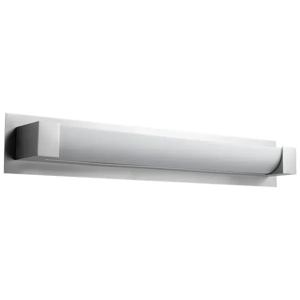 The Balance LED Vanity delivers modern illumination with integrated LED technology, offering 1521 lumens of warm 3000K light. Its clean satin nickel finish and matte white diffuser provide even, shadow-free lighting ideal for grooming tasks.
