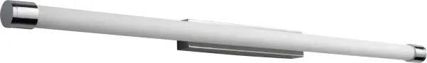 The Zenith II delivers bright, even illumination with integrated LED technology in a streamlined polished chrome design. Its 47.75-inch width makes it ideal for double vanities, while the 3000K color temperature provides warm, flattering light.