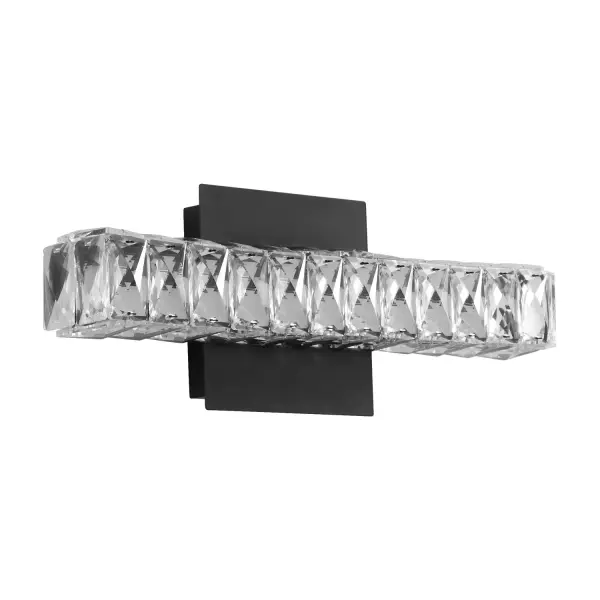 The Élan LED Wall Sconce delivers modern, energy-efficient lighting in a compact black finish. With integrated LED technology and a high 90 CRI, it provides excellent color rendering for bathrooms and hallways.