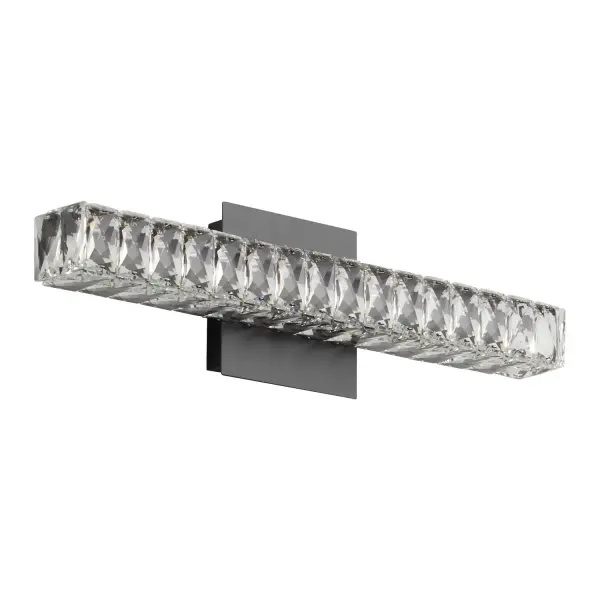 The Élan LED Vanity delivers modern illumination with integrated LED technology and a high 90 CRI for accurate color rendering. Its compact 20-inch width and damp rating make it ideal for bathrooms of all sizes.