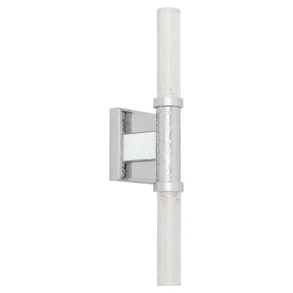 The Monet LED Sconce brings artistic sophistication to modern and transitional spaces with its textured glass inspired by pointillism techniques. Energy-efficient integrated LED provides warm illumination through clear alabaster glass.
