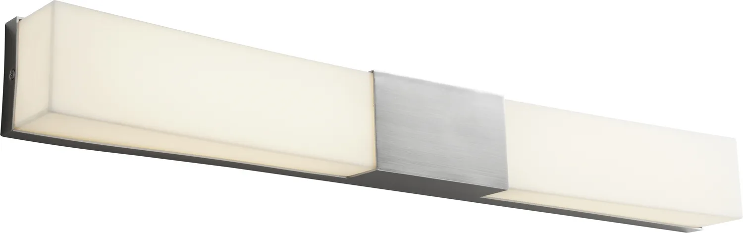 Crescent LED Vanity Light in Satin Nickel
