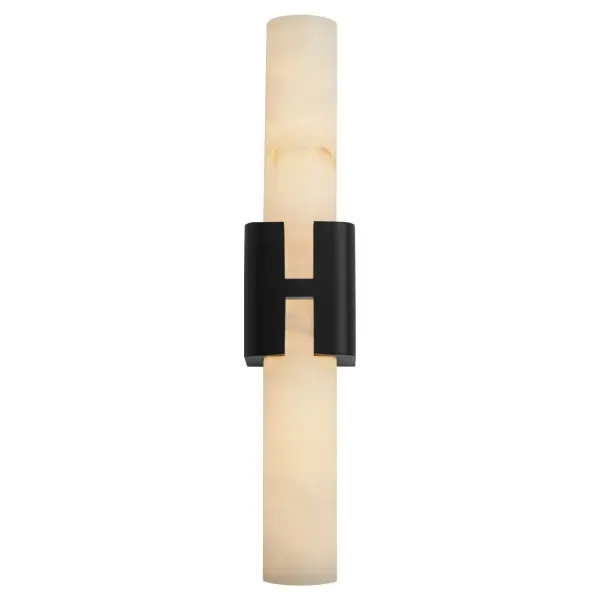 The Virtue LED sconce combines natural elegance with modern functionality. Its jade stone cylinder diffuser creates a warm, organic glow while the sleek black metal bracket adds contemporary structure. Adjustable color temperature and high CRI make it versatile for any space.