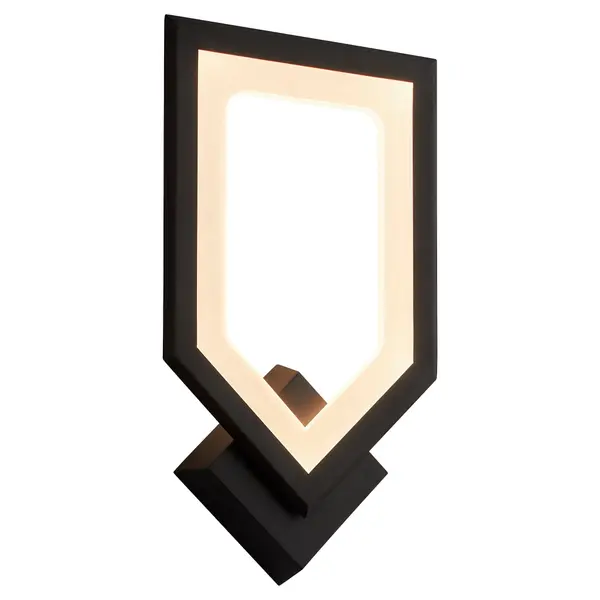 The Aegis LED Wall Sconce delivers modern illumination in a compact black finish. With integrated 18W LED technology, 3000K warm white light, and a 90 CRI rating, it provides quality lighting for residential and commercial spaces. - alternate view