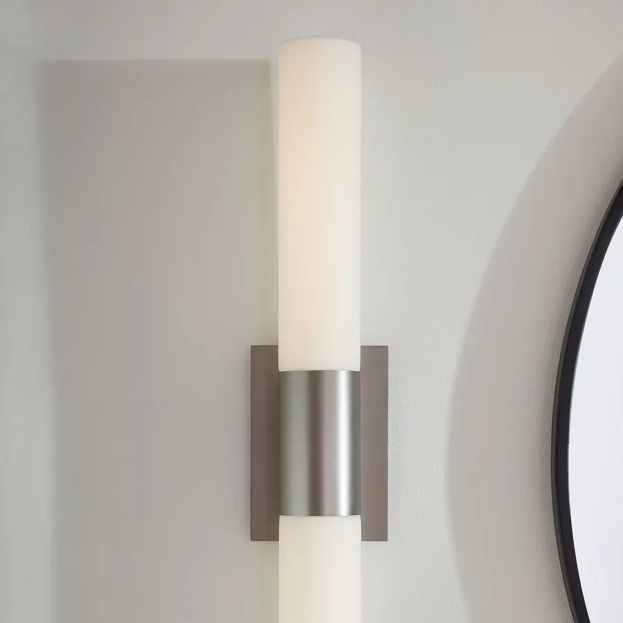 Magneta LED Vanity Light in Satin Nickel - Image 7