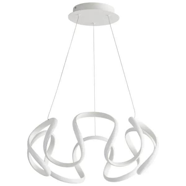 The Cirro LED flush mount delivers impressive 2936 lumens from a slim 7.75-inch profile, making it ideal for spaces needing bright, even illumination without visual bulk. The matte white acrylic diffuser provides glare-free light distribution.