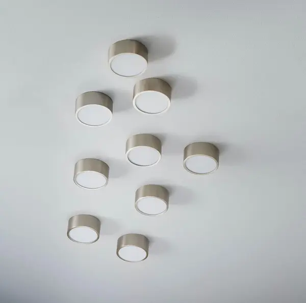 Peepers LED Flush Mount in Satin Nickel - Image 3