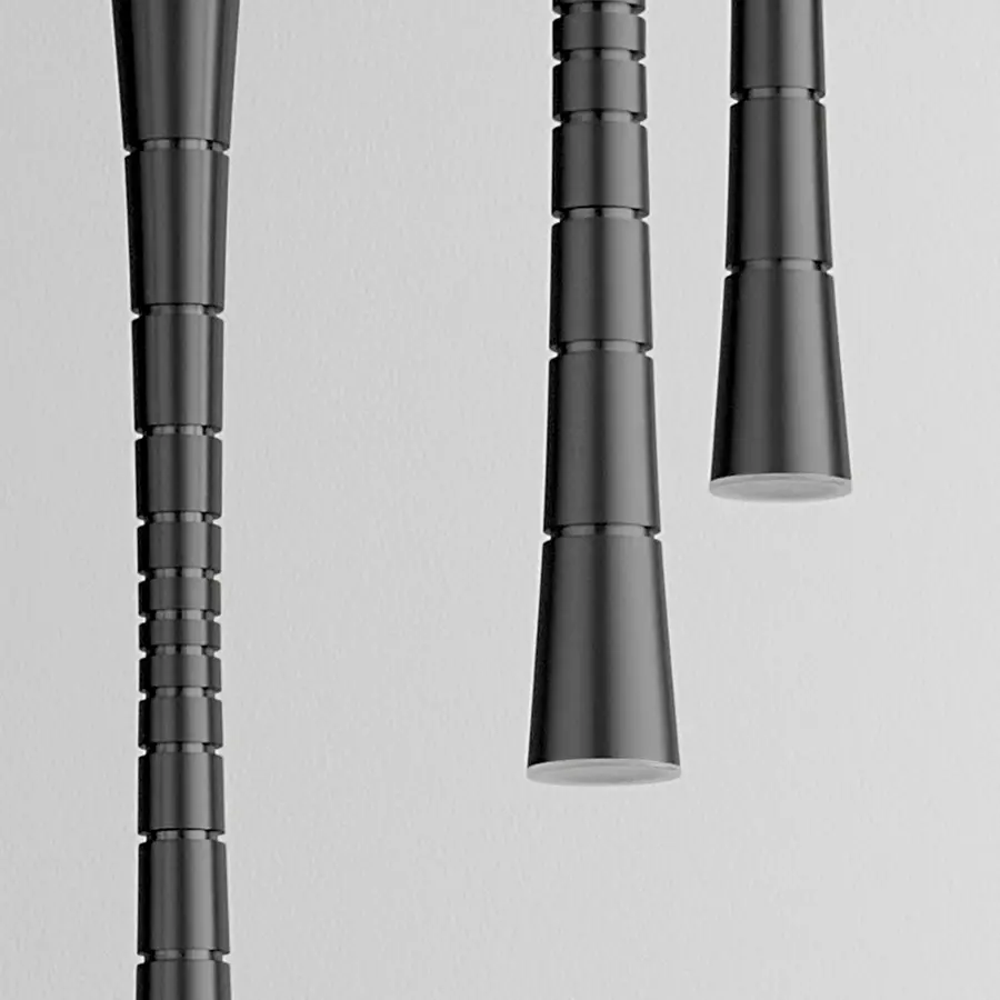 Sabre LED 5-Light Pendant in Black - Image 4