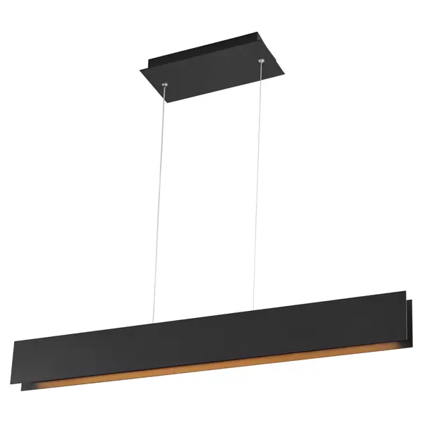 The Brio LED pendant delivers contemporary style with integrated LED technology. Its slim 2-inch profile and 36-inch adjustable length make it ideal for kitchen islands and dining tables. High CRI of 90 ensures excellent color rendering. - alternate view