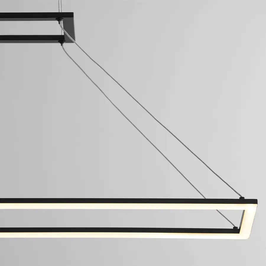 Xanni LED Linear Pendant in Black - Image 3