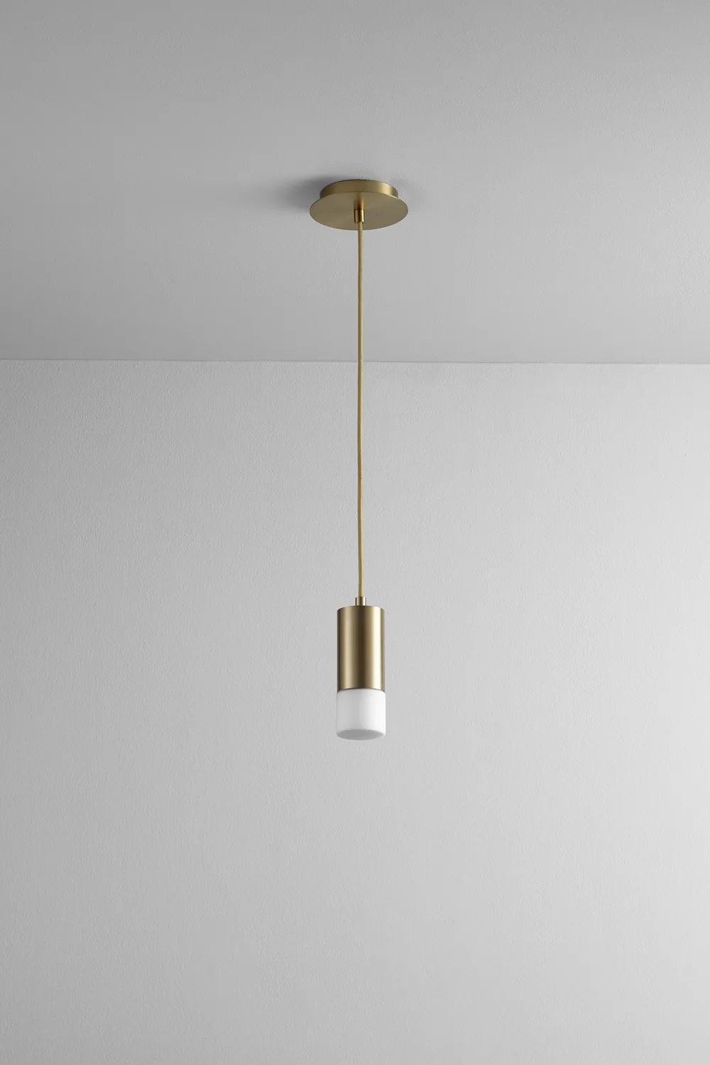 Magneta LED Mini Pendant in Aged Brass