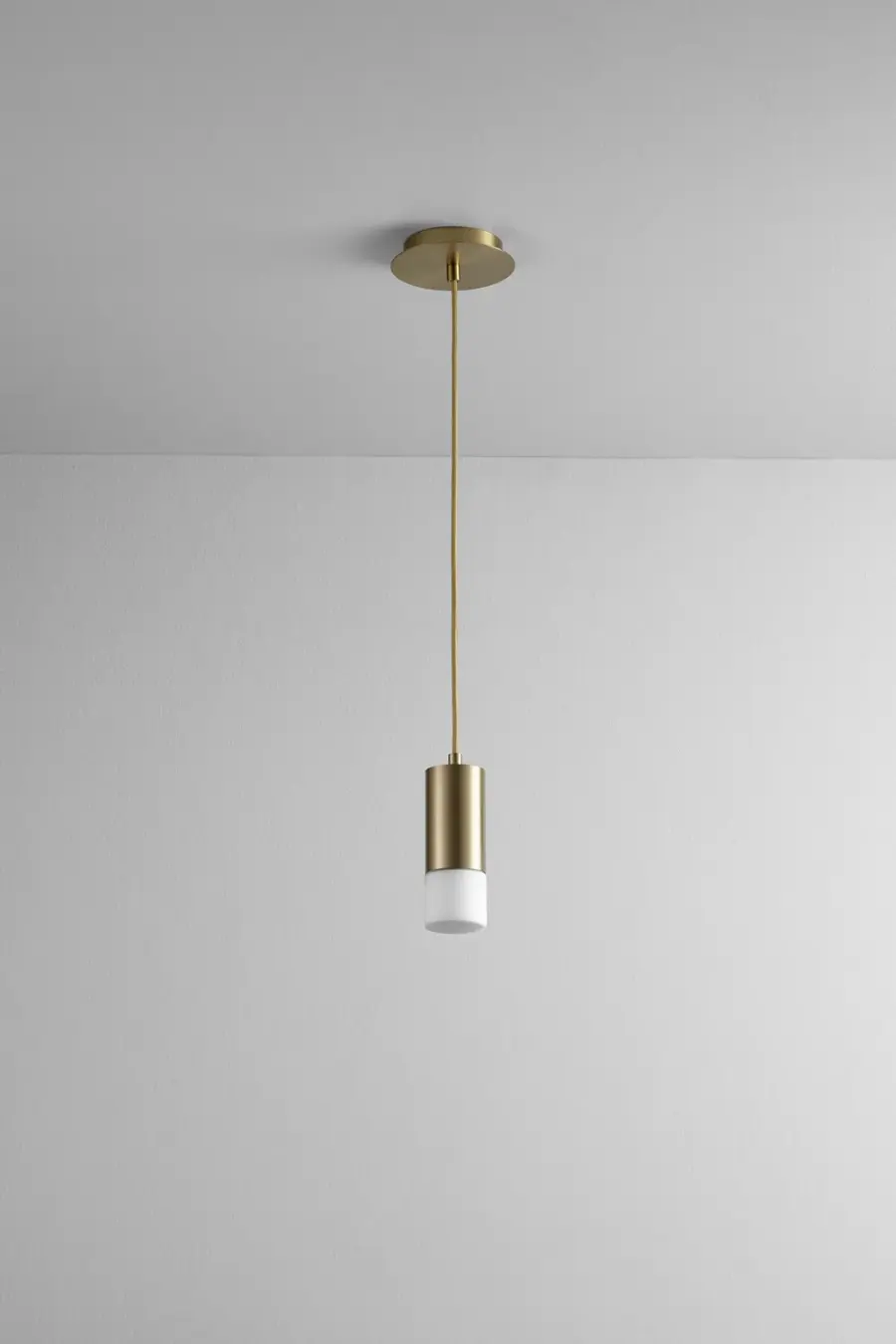 Magneta LED Mini Pendant in Aged Brass - Image 1
