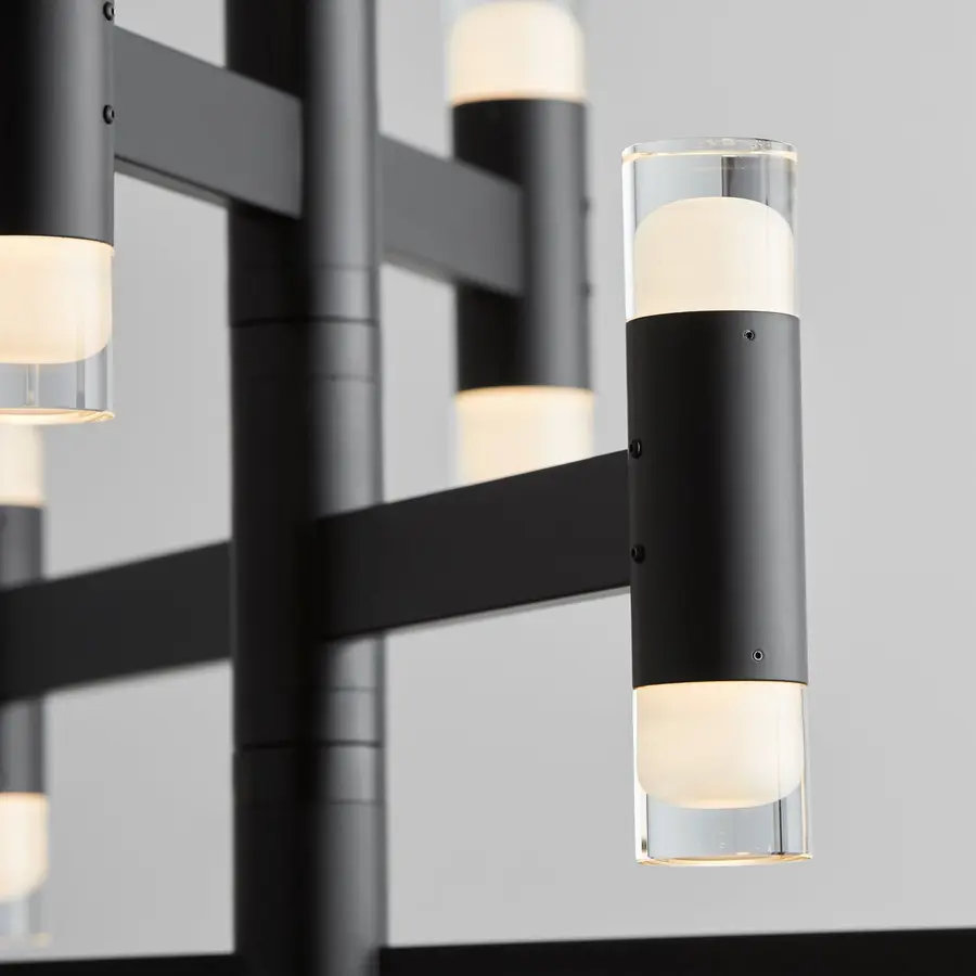 Alarum LED Chandelier in Black - Image 3