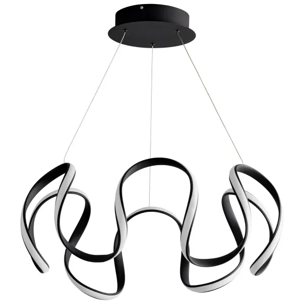 The Cirro LED ceiling mount delivers exceptional brightness with 5674 lumens in a sleek contemporary design. Its 28-inch diameter and integrated LED technology make it ideal for spaces requiring both style and substantial illumination.