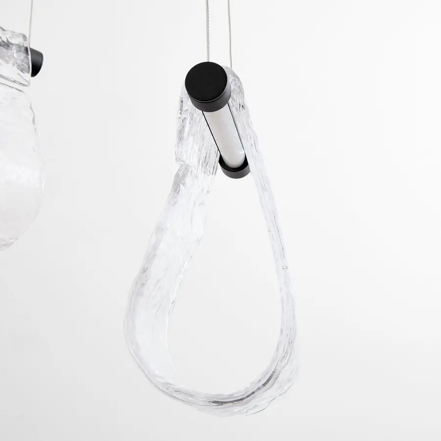 Veer LED Pendant in Black - Image 4