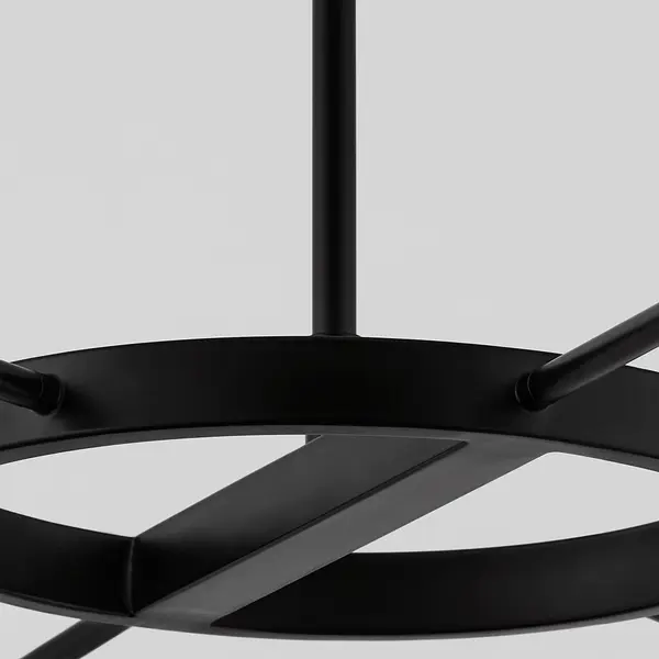 Sperano 6-Light LED Chandelier in Matte Black - Image 4