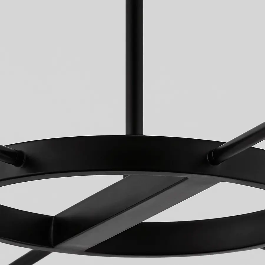Sperano 6-Light LED Chandelier in Matte Black - Image 4