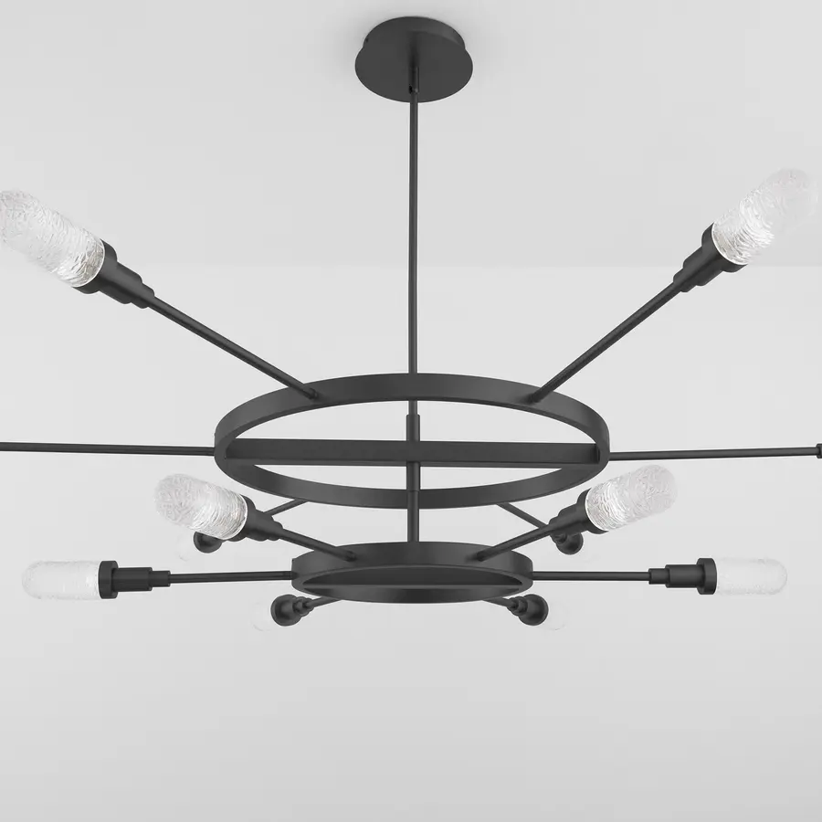 Sperano 12-Light LED Chandelier in Matte Black - Image 3