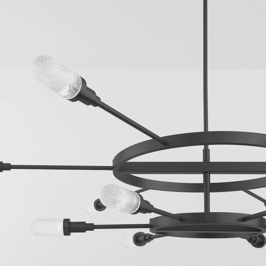 Sperano 12-Light LED Chandelier in Matte Black - Image 4