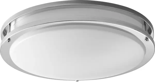 The Oracle LED flush mount combines contemporary styling with practical LED technology. Its polished chrome finish and matte white diffuser deliver clean, modern aesthetics while the integrated LED provides bright, efficient illumination.