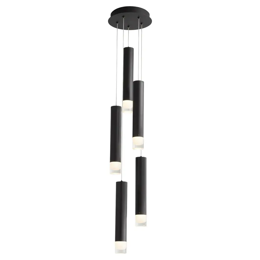 Alarum LED Mini Chandelier in Black - Image 2
