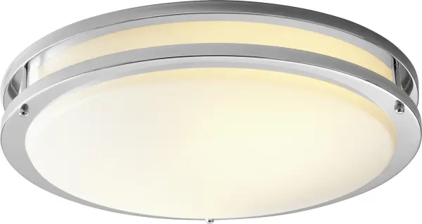 The Oracle LED flush mount delivers bright, efficient lighting in a contemporary polished chrome finish. Its low-profile design and integrated LED technology make it ideal for spaces with standard ceiling heights.