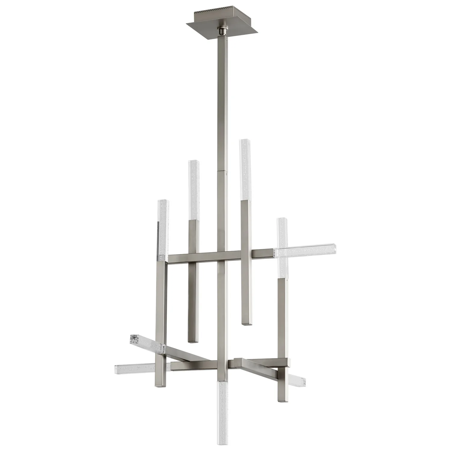 Atlantis LED Ceiling Mount in Satin Nickel