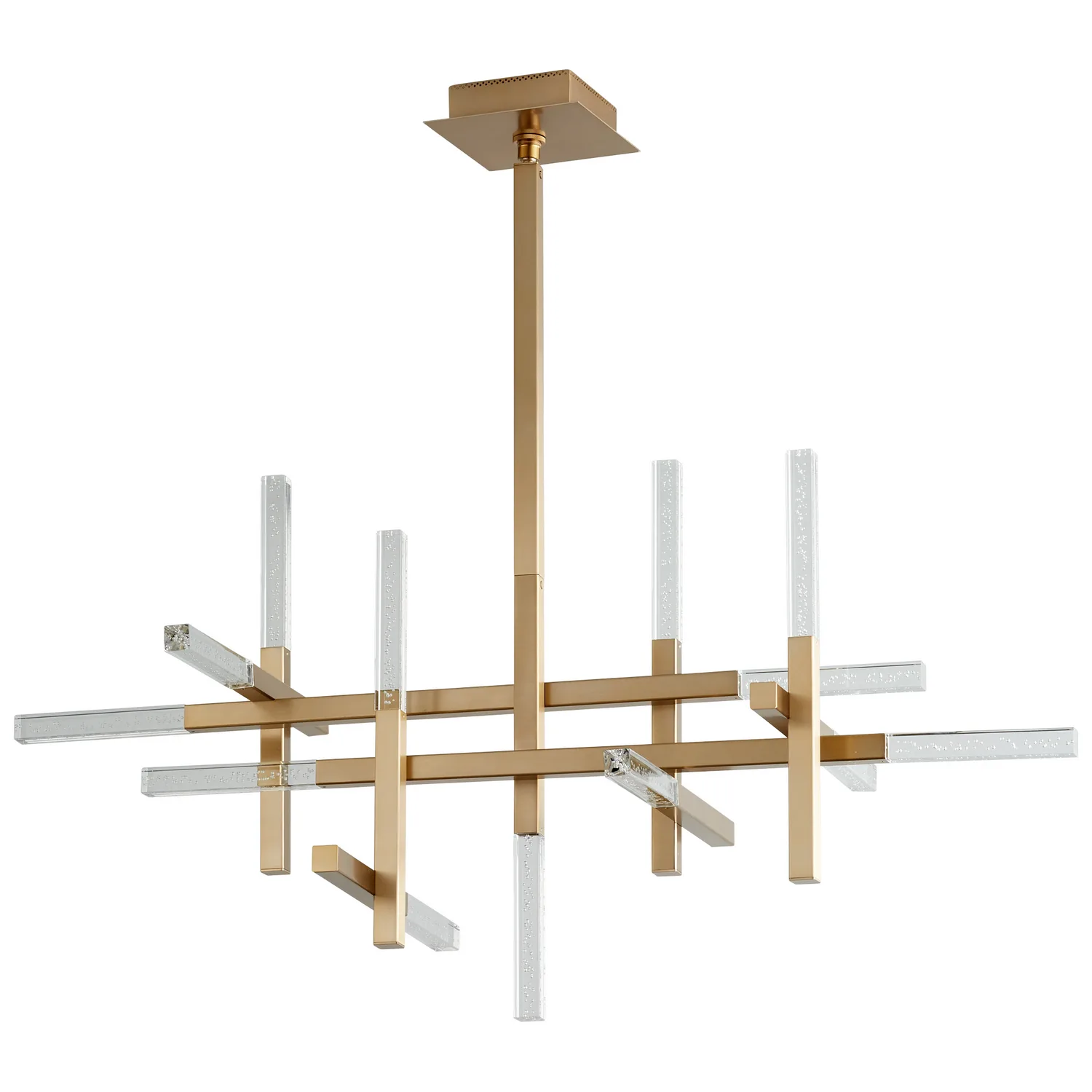 Atlantis LED Ceiling Mount in Aged Brass